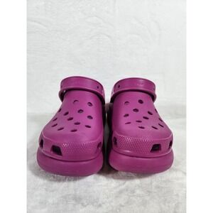 Crocs Classic Crush Women's Size 9 Pink Fuchsia Platform Clog Men's 7 Like New
